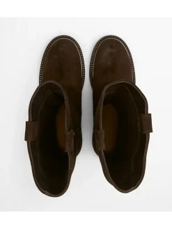 Leder-Stiefel "Perla" in Braun