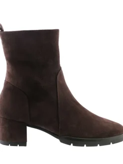 Leder-Stiefeletten "Diana" in Braun