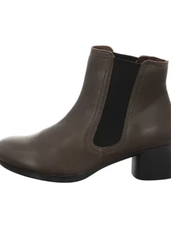 Leder-Stiefeletten in Braun