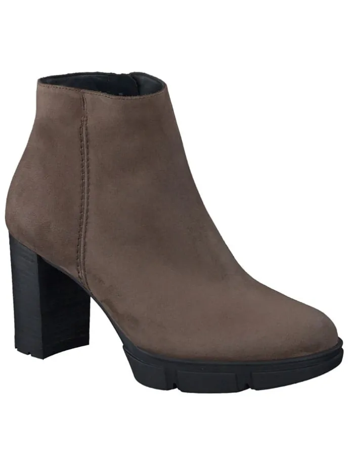 Leder-Stiefeletten in Braun