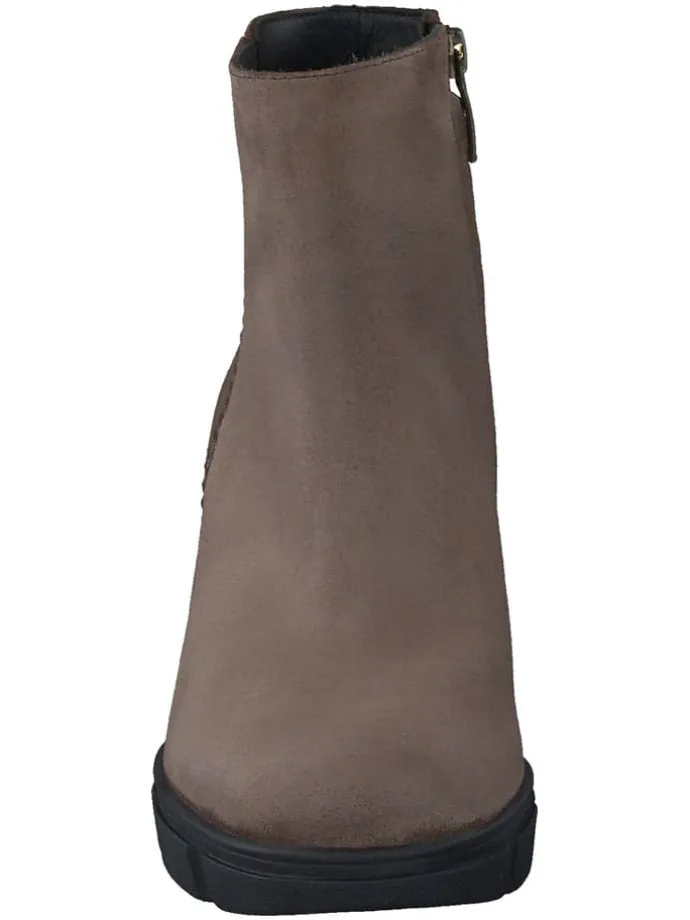 Leder-Stiefeletten in Braun