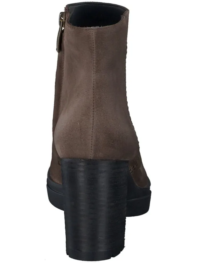 Leder-Stiefeletten in Braun