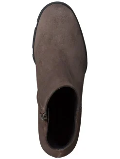 Leder-Stiefeletten in Braun