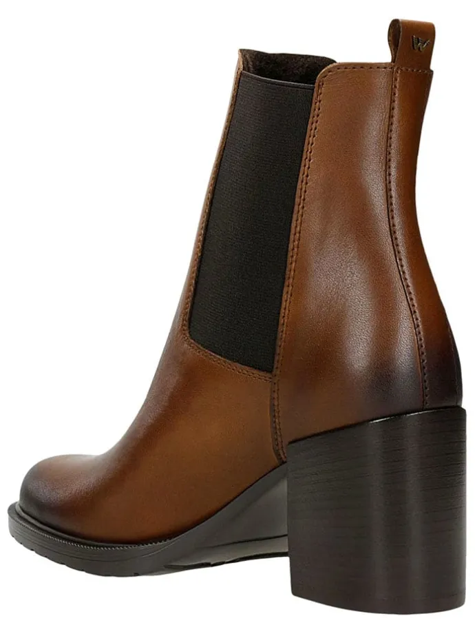 Leder-Stiefeletten in Braun