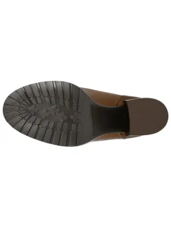 Leder-Stiefeletten in Braun