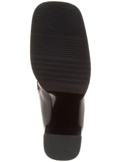 Leder-Stiefeletten in Schwarz