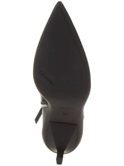 Leder-Stiefeletten in Schwarz