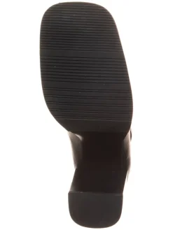 Leder-Stiefeletten in Schwarz