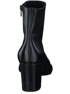 Leder-Stiefeletten in Schwarz