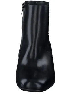 Leder-Stiefeletten in Schwarz