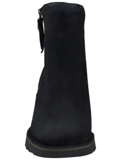 Leder-Stiefeletten in Schwarz