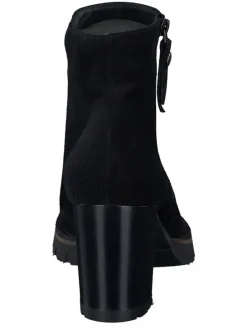 Leder-Stiefeletten in Schwarz