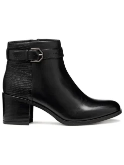 Leder-Stiefeletten "New Asheel" in Schwarz