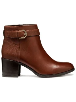 Leder-Stiefeletten "New Asheel" in Hellbraun