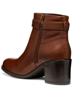 Leder-Stiefeletten