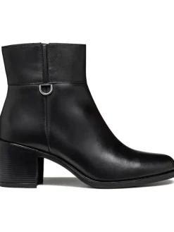 Leder-Stiefeletten "New Ashell" in Schwarz