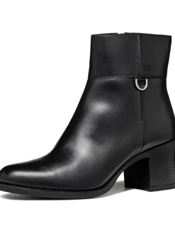 Leder-Stiefeletten "New Ashell" in Schwarz