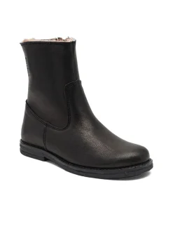 Leder-Stiefeletten "Nicola" in Schwarz
