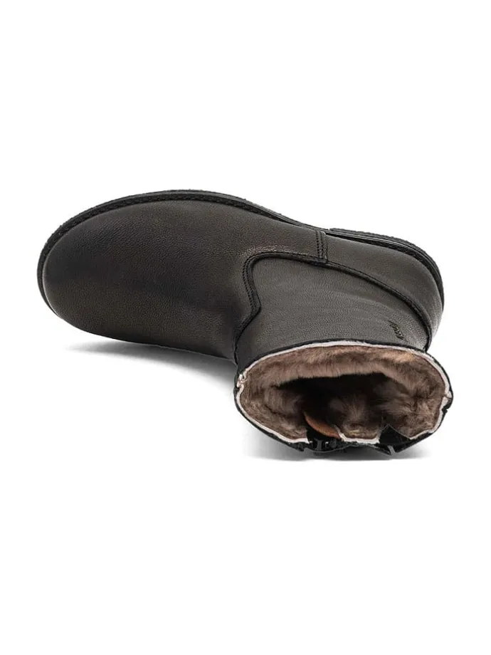 Leder-Stiefeletten "Nicola" in Schwarz