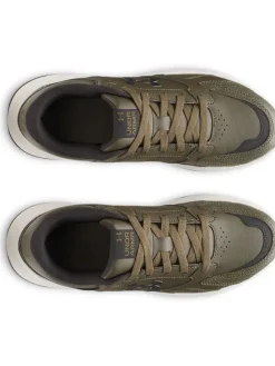 Leder-Trainingsschuhe in Khaki