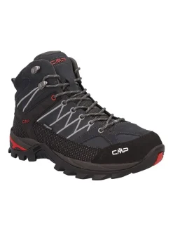 Leder-Trekingschuhe "Rigel" in Schwarz/ Dunkelblau