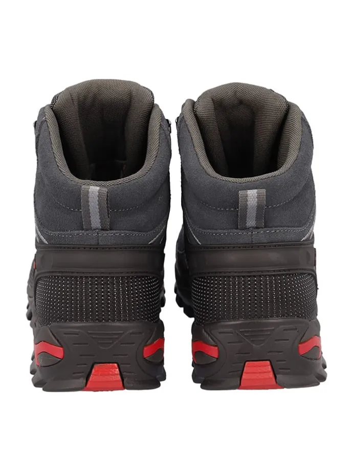 Leder-Trekingschuhe "Rigel" in Schwarz/ Dunkelblau