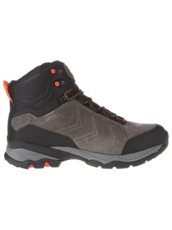 Leder-Trekkingboots "Melnick Mid" in Anthrazit/ Grau