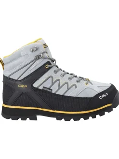 Leder-Trekkingboots "Moon" in Hellgrau/ Schwarz