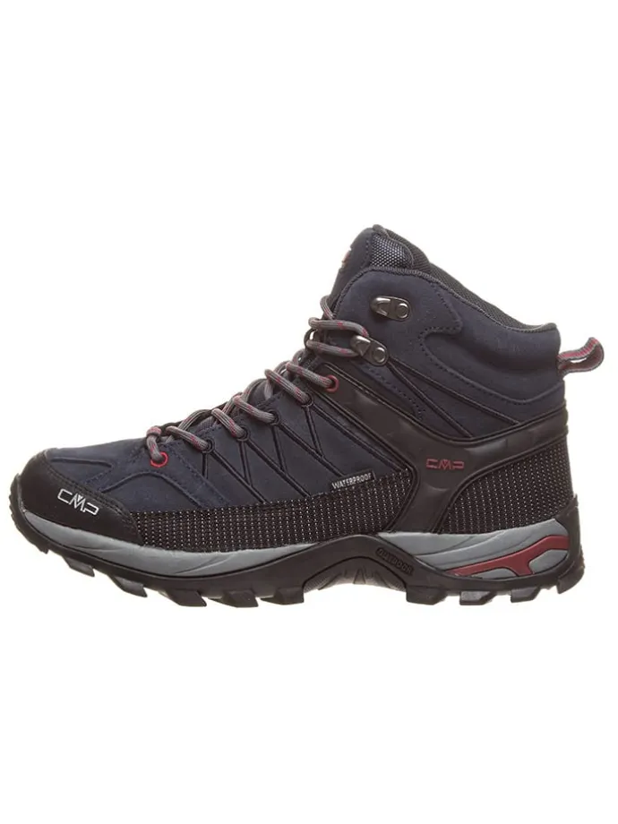 Leder-Trekkingboots "Rigel" in Dunkelblau