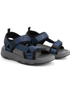 Leder-Trekkingsandalen "Rensvik" in Dunkelblau