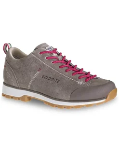 Leder-Trekkingschuhe "54 Low" in Taupe/ Pink