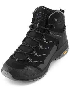 Leder-Trekkingschuhe "Crede" in Schwarz