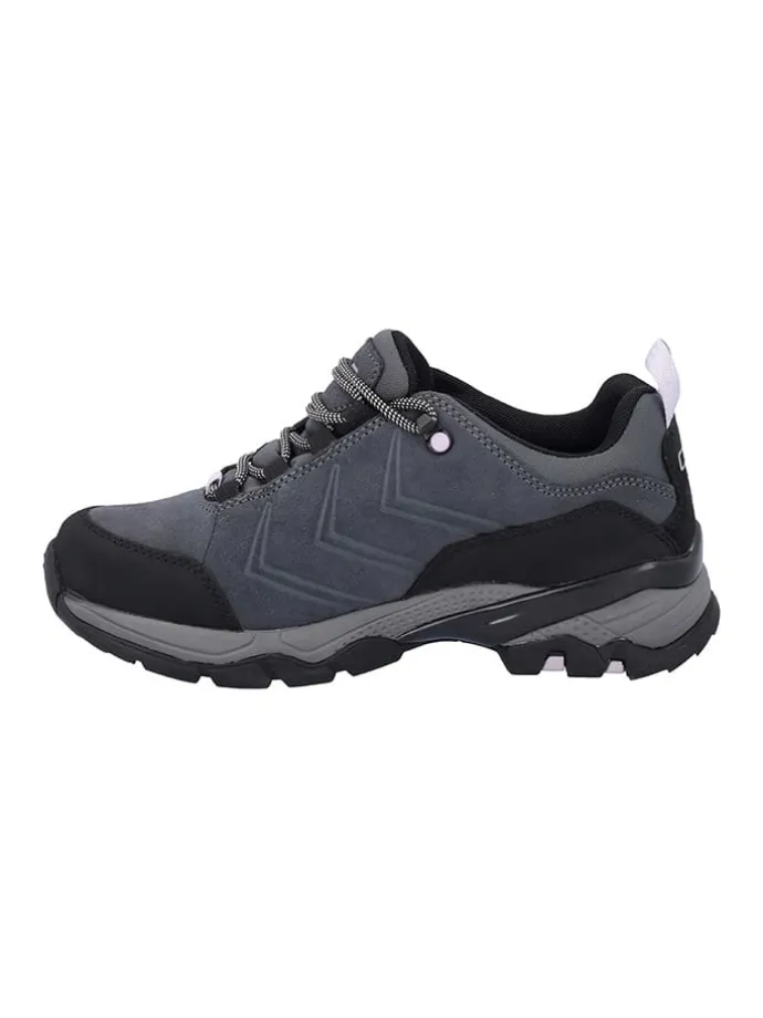 Leder-Trekkingschuhe "Melnick" in Schwarz/ Grau