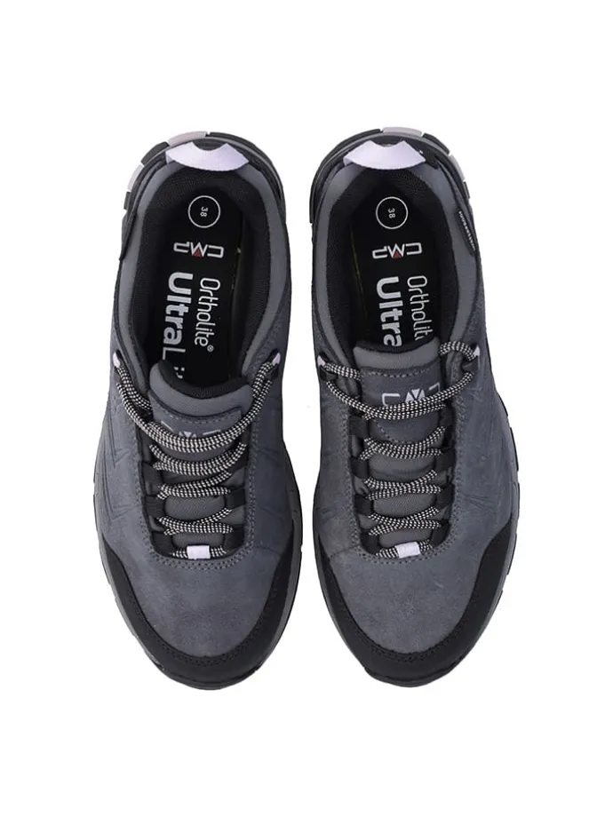 Leder-Trekkingschuhe "Melnick" in Schwarz/ Grau