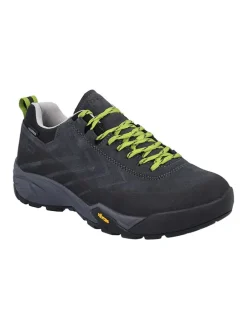 Leder-Trekkingschuhe "Mintaka" in Grau/ Limette