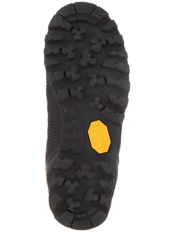 Leder-Trekkingschuhe "Moon Low" in Schwarz/ Orange