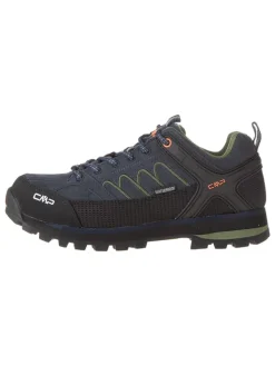 Leder-Trekkingschuhe "Moon Low" in Blau/ Schwarz
