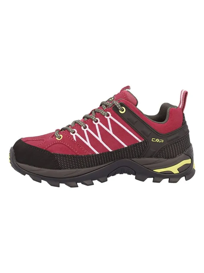 Leder-Trekkingschuhe "Rigel" in Pink/ Schwarz