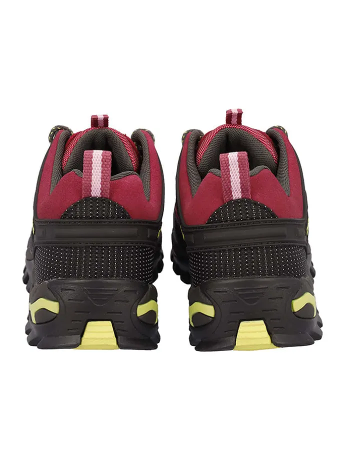 Leder-Trekkingschuhe "Rigel" in Pink/ Schwarz