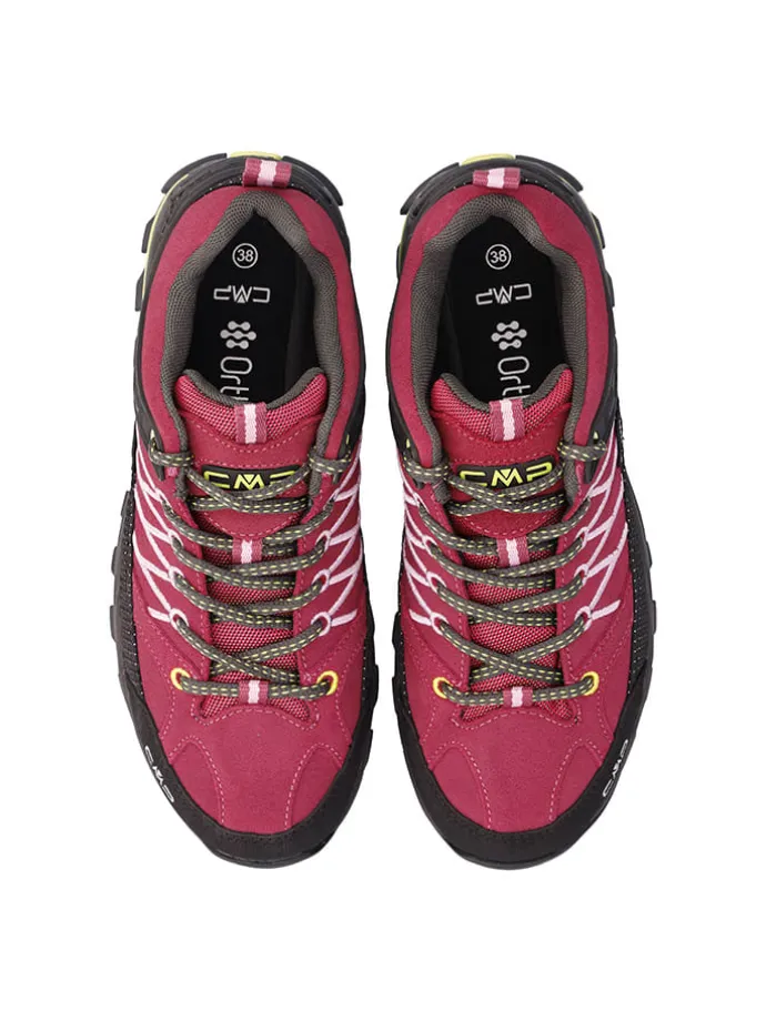 Leder-Trekkingschuhe "Rigel" in Pink/ Schwarz