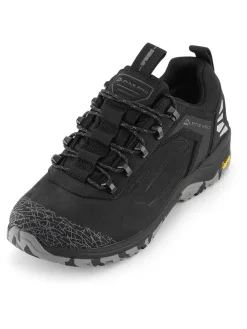 Leder-Trekkingschuhe "Spidere" in Schwarz