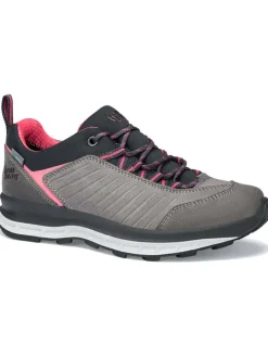 Leder-Walkingschuhe "Blueridge Low Lady ES" in Grau/ Pink