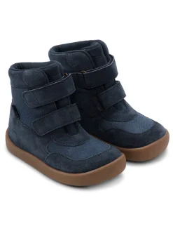 Leder-Winterboots "Bobbie" in Dunkelblau