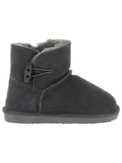 Leder-Winterboots "Branch" in Grau