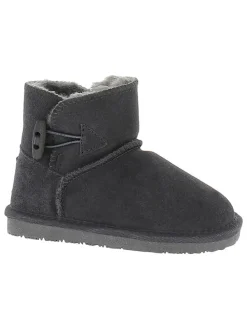 Leder-Winterboots "Branch" in Grau