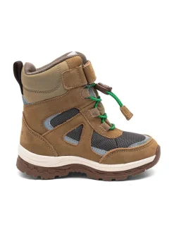 Leder-Winterboots "Bruce" in Hellbraun