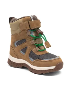 Leder-Winterboots "Bruce" in Hellbraun