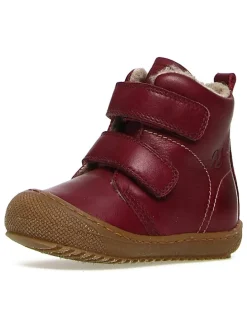 Leder-Winterboots "Bubble" in Bordeaux