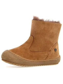 Leder-Winterboots "Cozy" in Cognac