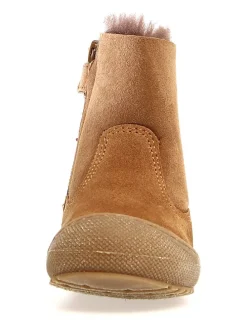 Leder-Winterboots "Cozy" in Cognac